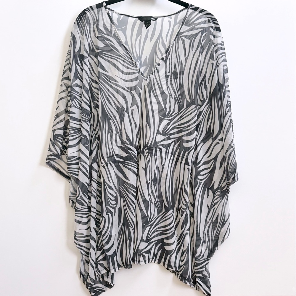 H&M Zebra Swim Cover-Up, sz S